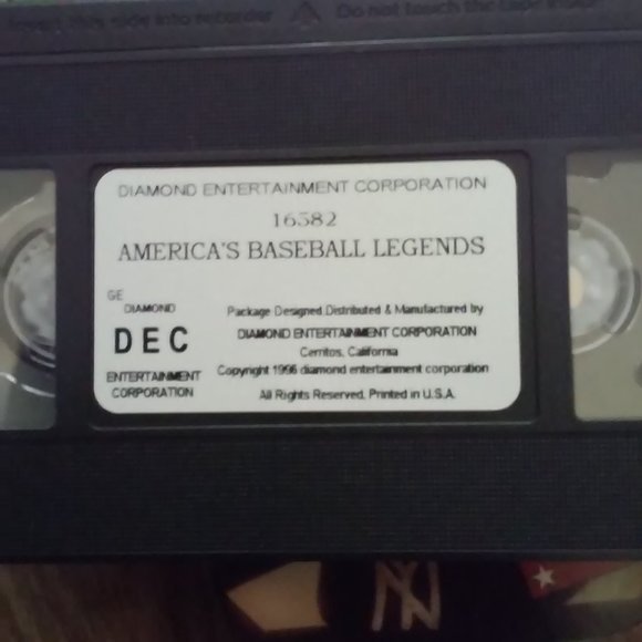 VHS Movie Baseball Legends1996 Runs 60 Min.Babe Ruth Joe DiMaggio Mickey Mantle - Picture 5 of 5